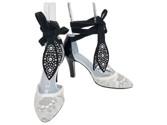 Valentino Riemenschuhe Weiß