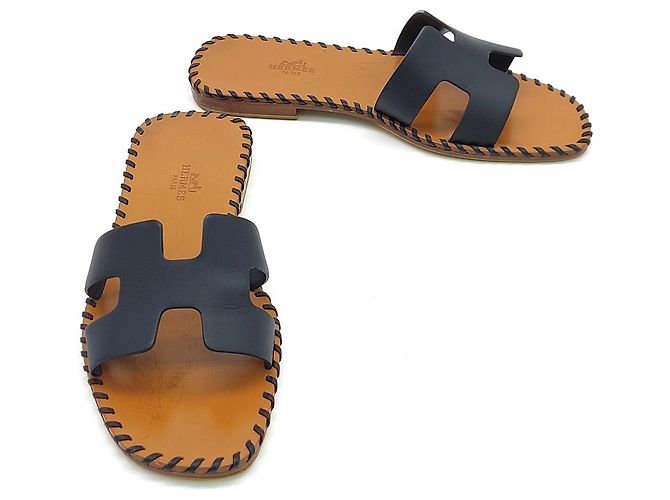 Pantofole Hermès Oran Marrone