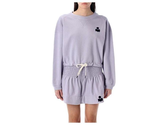 Isabel Marant Cropped Sweatshirt LCDN Blau 