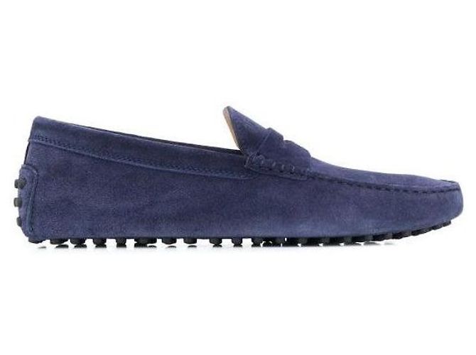 Tod's Mocassini da guida in scamosciato Blu