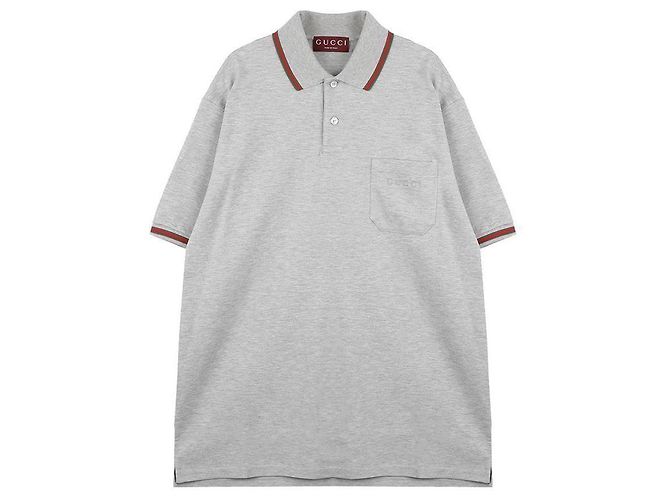 Gucci Camisa Polo de Algodón Castaño