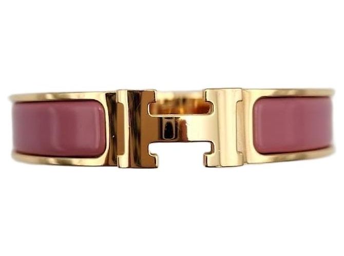 Hermès Pulseira Click Ouro Rosa Condição