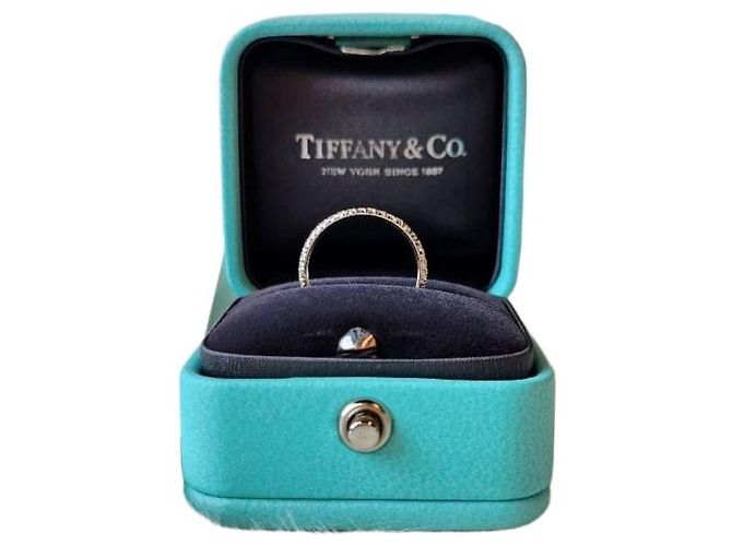 Tiffany & Co Anel PT Full Diamond Tiffany Metro Multicor
