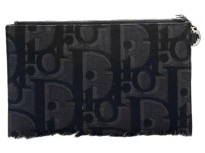 Dior Clutch Maxi Oblique Jacquard Condición Multicolor