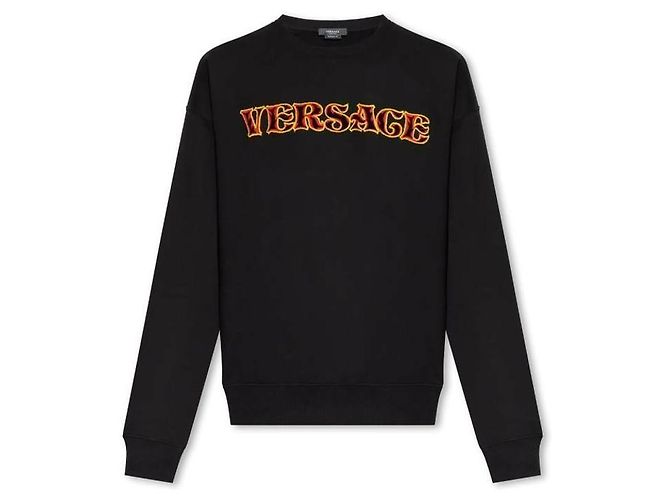 Versace Logo-bestickter Sweatshirt