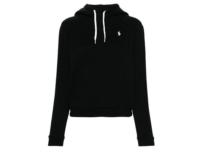 Ralph Lauren Moletom com logo de pônei Preto