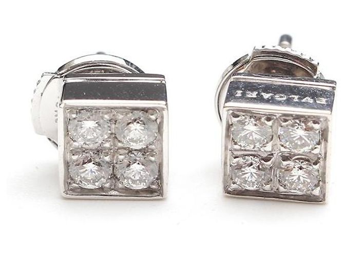 Bulgari Boucles d'oreilles en or blanc Lucia Multicolore