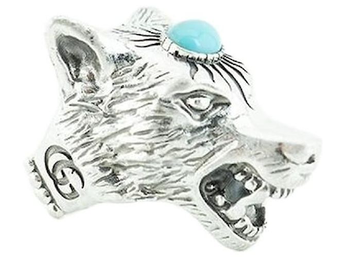Gucci Anello Unisex per Uomini e Donne Argento 