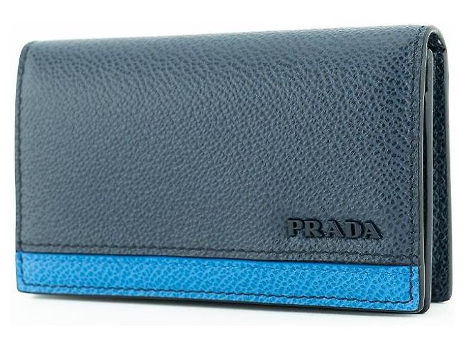 Prada Men's Card Holder MB Blue
