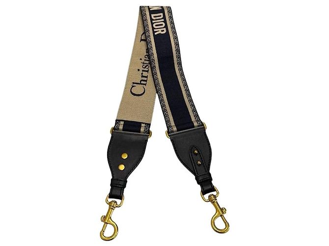 Dior Logo Ring Shoulder Strap Blue