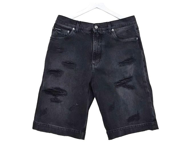 Dolce & Gabbana Denim Shorts Black