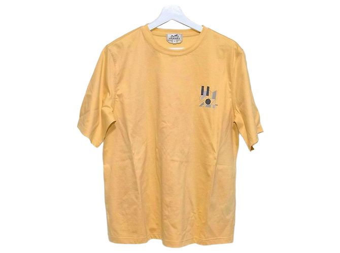 Hermès Mini-Leder-Patch-T-Shirt Orange 