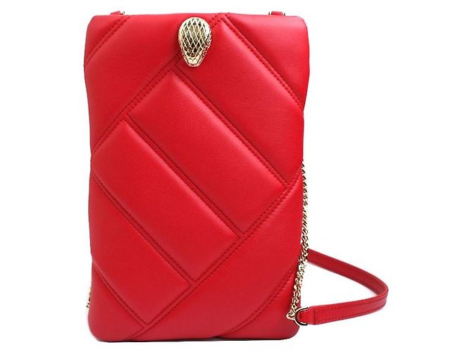 Bulgari Serpenti Mini Sac Croisé Rouge