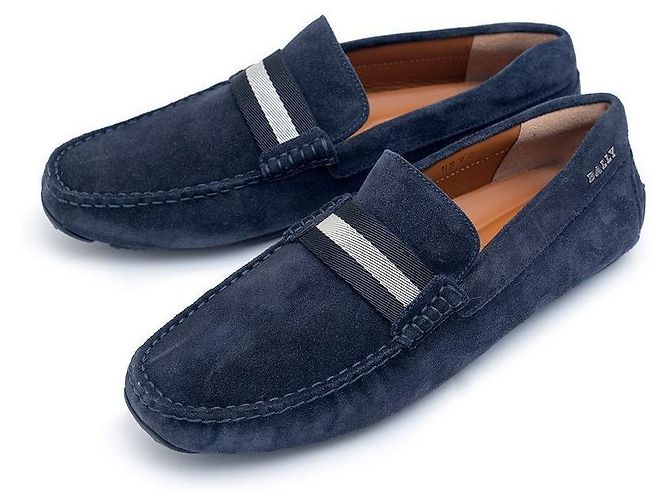 Bally Scarpe da guida in pelle Blu 