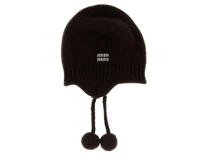 Miu Miu Gorro de cashmere Marrom