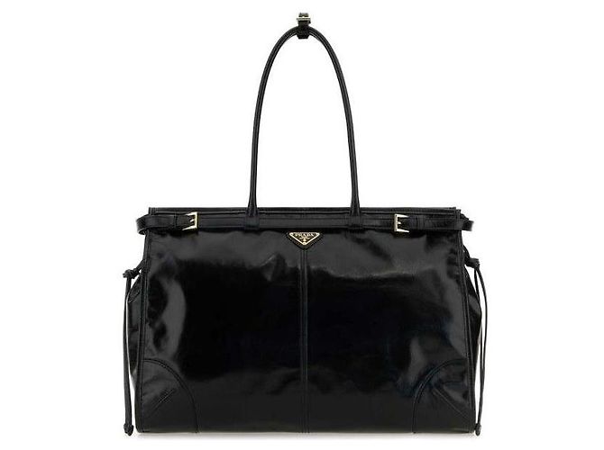Prada Borsa in Pelle Extra Large Nero
