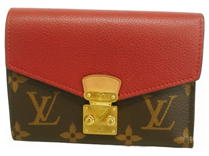 Portafoglio Pallas Compact Tri-fold Monogramma Louis Vuitton Fuschia