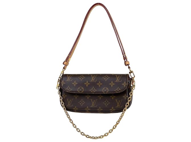 Ivy Cartera Louis Vuitton Monogram con cadena Castaño