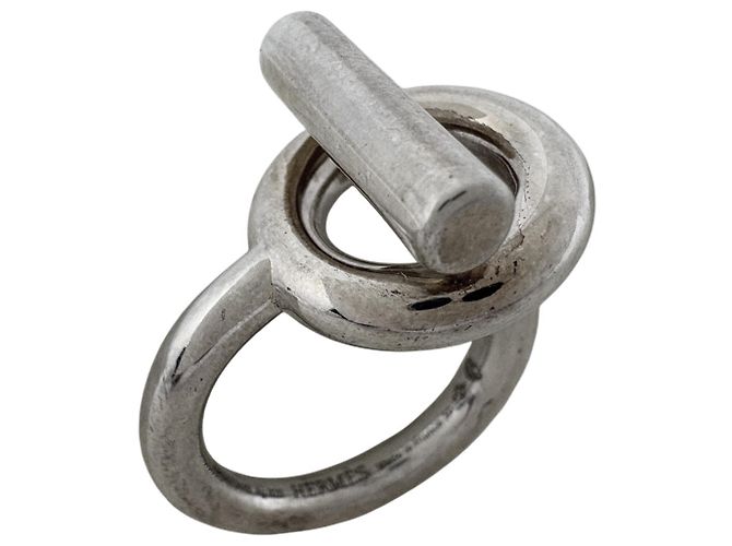 Hermès Echappé MM Ring Silber Geld