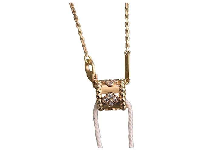 Van Cleef & Arpels Perlée Necklace in Yellow Gold and Diamonds Golden 