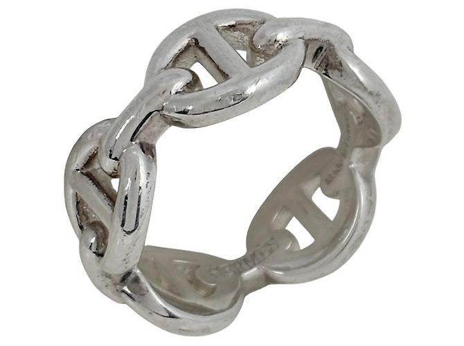 Hermès Chaine d'Ancre Enchaine PM Ring Silber