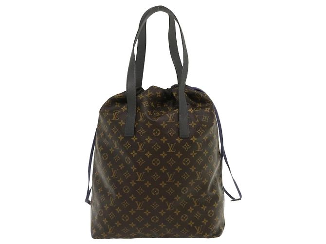 Louis Vuitton Cabas Light Drawstring Monogram Split Canvas Marrom