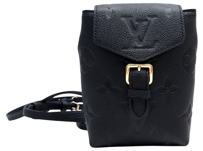 NEUER RUCKSACK LOUIS VUITTON TINY MONOGRAM EMPREINTE LEDER M80596 Schwarz