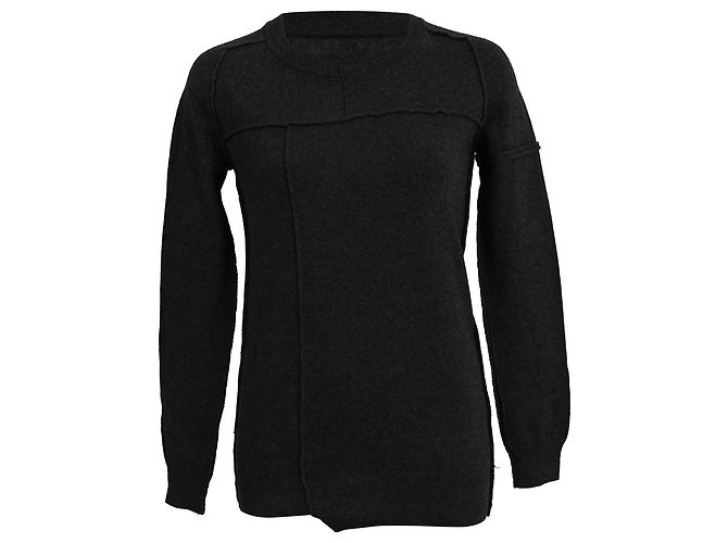 Isabel Marant Étoile Rundhals-Pullover aus schwarzer Baumwolle