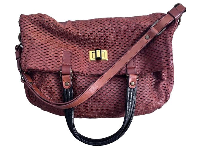 LANVIN 'REFLEX' Borsa Tote Pieghevole Marrone