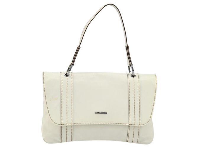 Gucci Vintage Leather Blanc