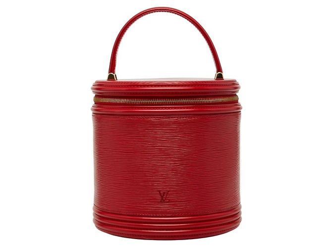 Louis Vuitton Epi Cannes Vanity Handtasche Rot