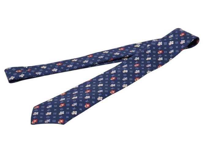 Cravate So Vivienne Louis Vuitton Multicolore Bleu Marine