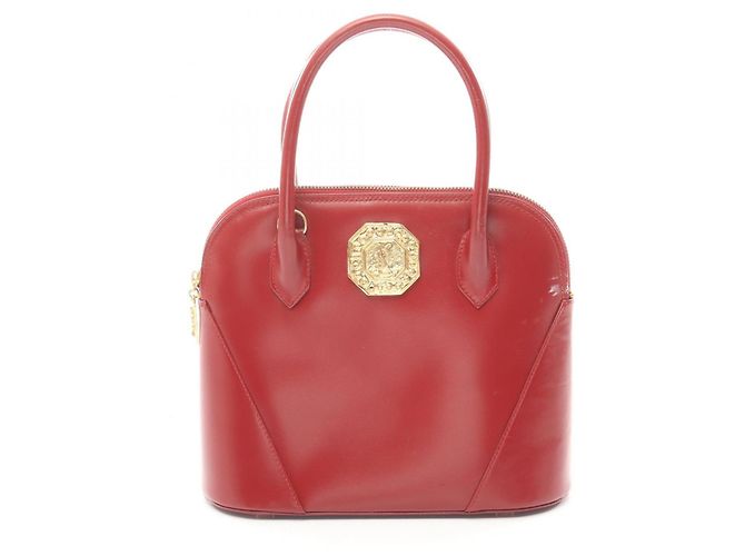 Yves Saint Laurent Red Leather Handbag 