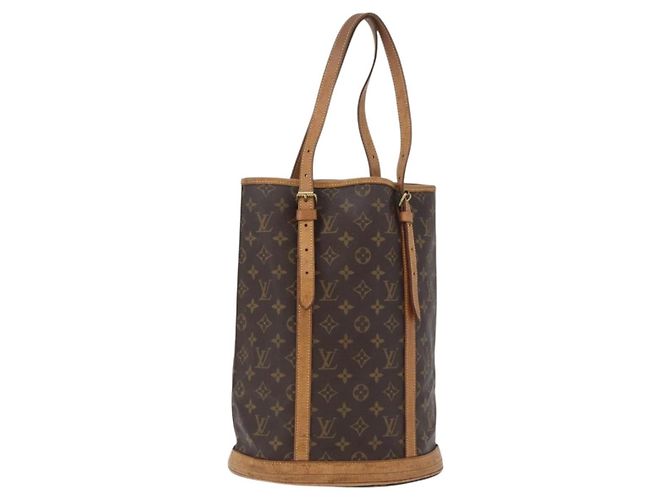 LOUIS VUITTON Bolsa de Ombro Monogram Bucket GM M42236 LV Auth ka1845