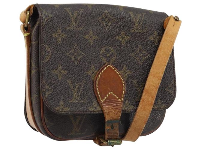LOUIS VUITTON Bolsa de Ombro Monogram Cartouchiere PM M51254 LV Auth 172864 Monograma