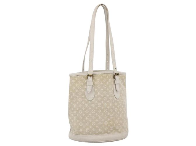 Bucket LOUIS VUITTON Borsa a secchiello Mini Lin Monogram PM Dunne M95316 Auth ka2813