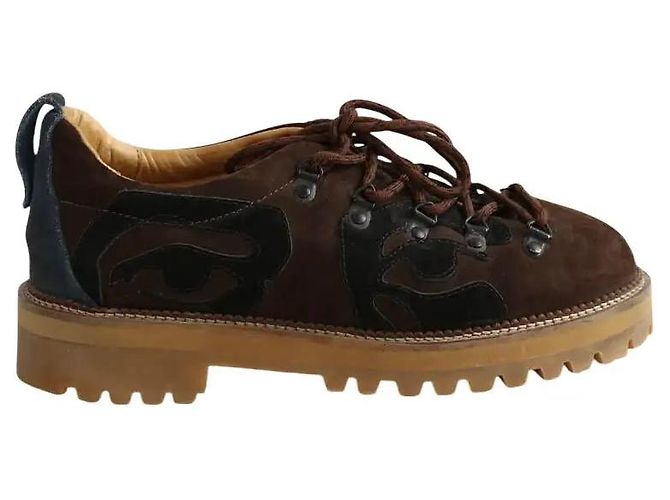 Autre Marque Scarpe con lacci marroni Marrone 