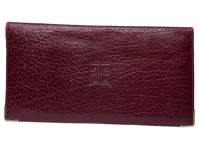 Vintage Givenchy Leather Card / ID Holder Purple