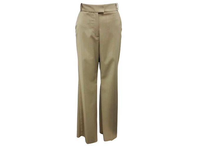 Taupe gerade Wollhose von Barbara Bui Beige