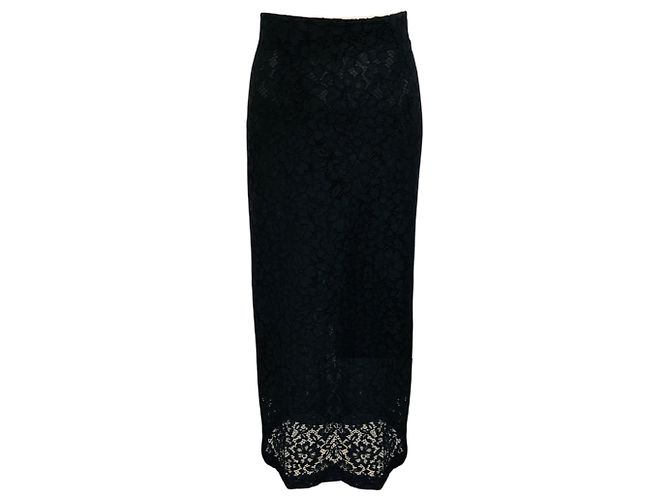 Schwarze Stretch-Spitzen-Jasmine-Maxiröcke von Proenza Schouler
