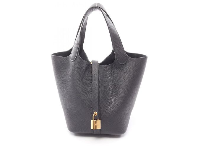 Borsa Picotin Lock PM di Hermès Blu navy 