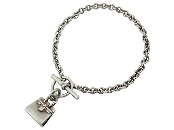 Bracciale Amuleto Birkin Hermès Argento Argento