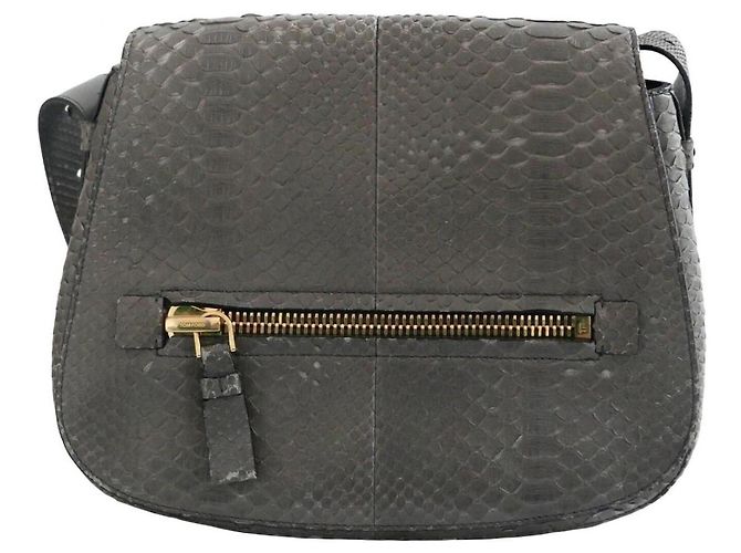 Sac à main Tom Ford Jennifer en python gris