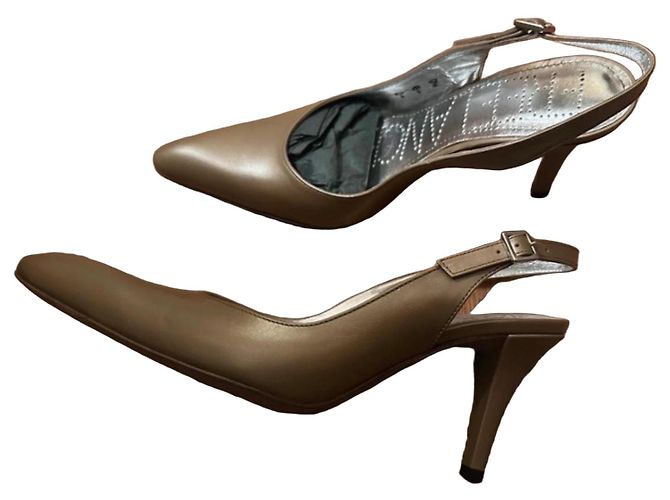 Free Lance Jaspe Slingback Pumps Bronze Leder