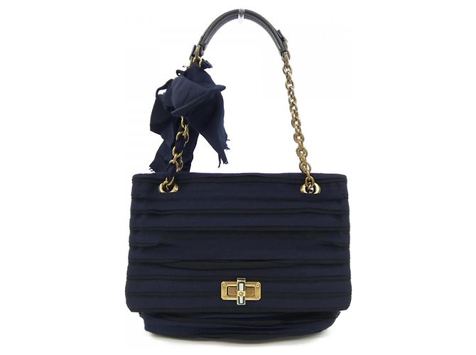 Sac LANVIN Noir Bleu Marine