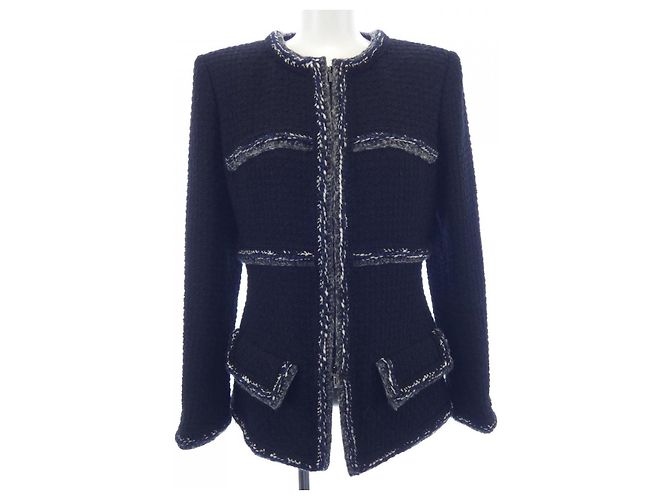 Timeless Giacca Chanel senza collo Nero