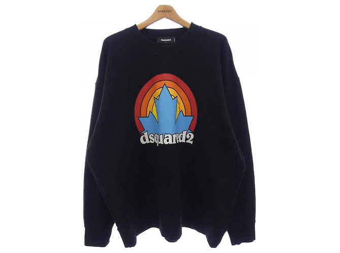 Autre Marque Baumwoll-Sweatshirt Dsquared2 S71GU0548 Schwarz