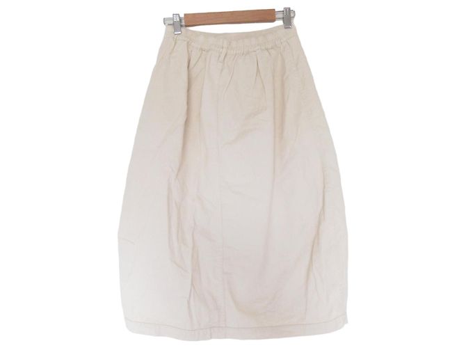 Autre Marque Falda de algodón Kelen HOCO Blanco Crudo 