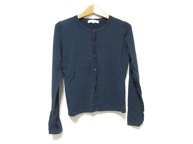 Autre Marque M-premier Strick 2-Wege Cardigan Ensemble Blau Marineblau