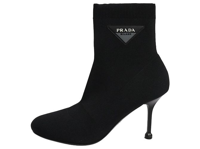 Prada Black sock boots - EU 40.5